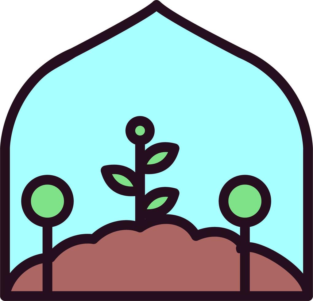 Green House Vector Icon