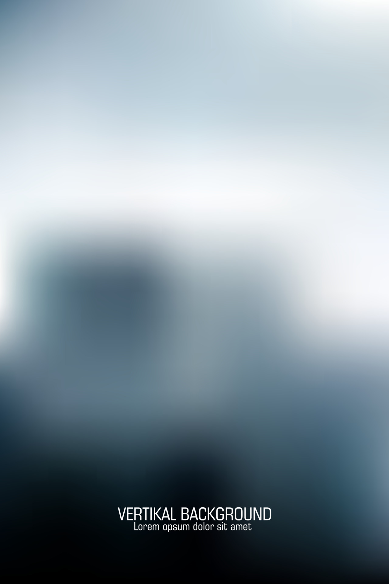 portrait or vertical abstract color background, with a dark blue sky