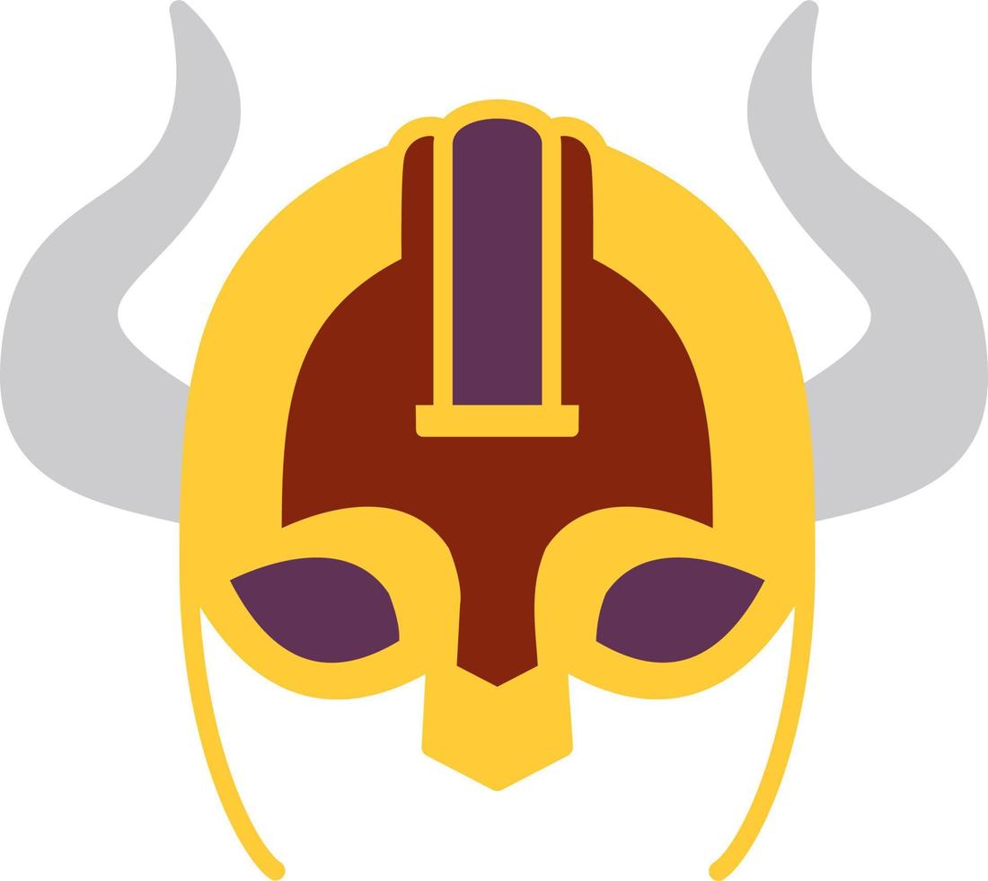 Viking helmet Vector Icon