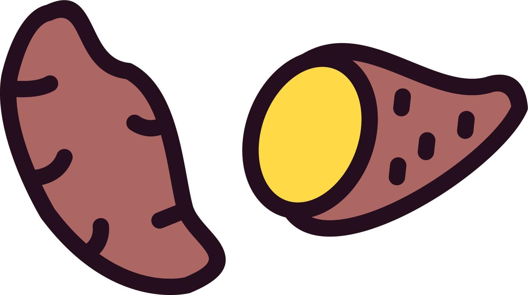 Sweet Potato Vector Icon