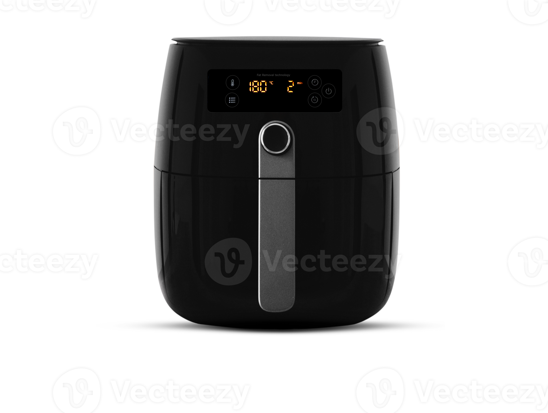 Air Fryer PNG File. Black Electric Deep Fryer Front View. 19817917 PNG