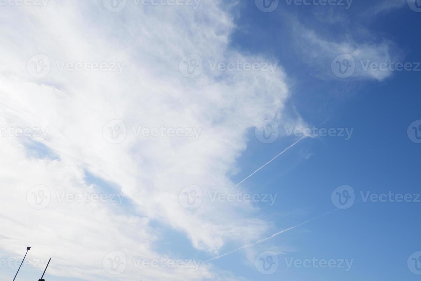 beautiful cloud on blue sky as a background photo