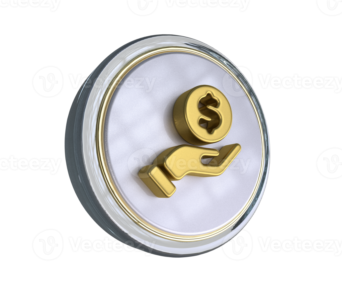 icono de préstamo realista ilustración 3d png