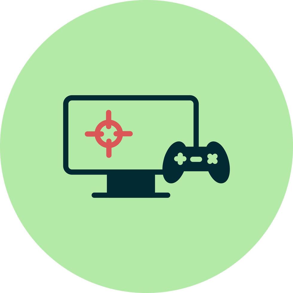 Playing Videogame Vector Icon