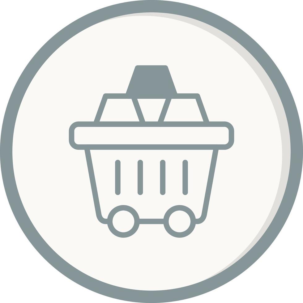 Mining Cart Vector Icon