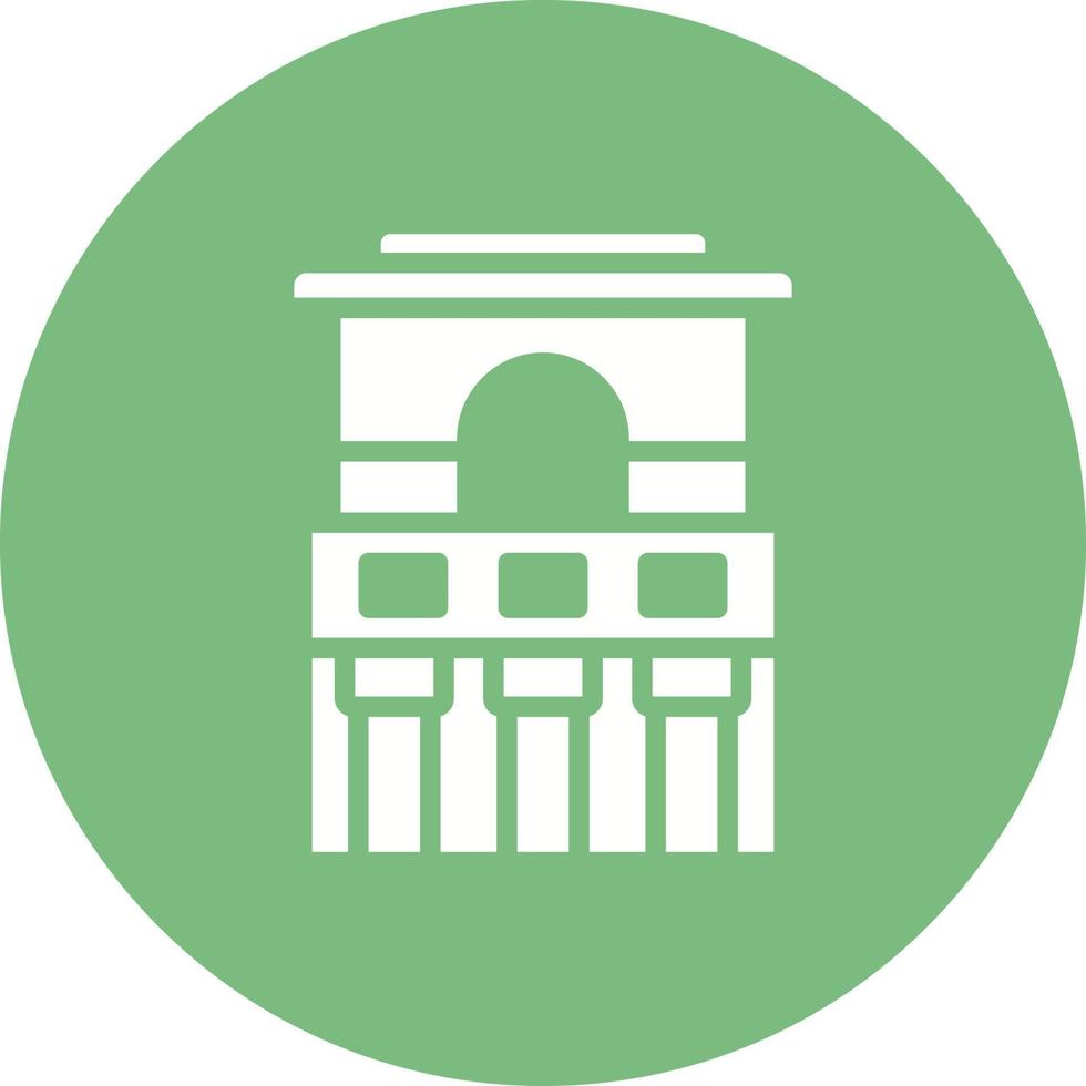 Temple Of The Frescoesline Vector Icon