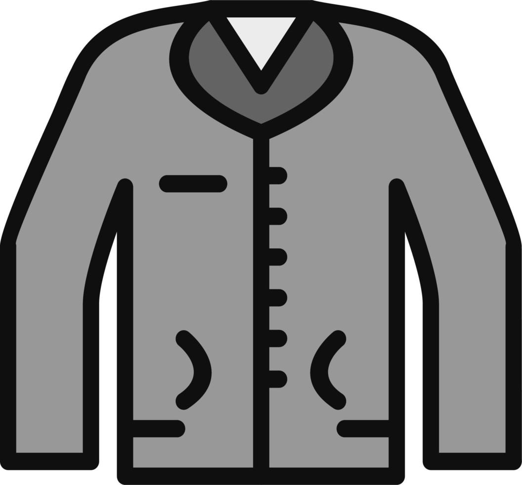 icono de vector de chaqueta