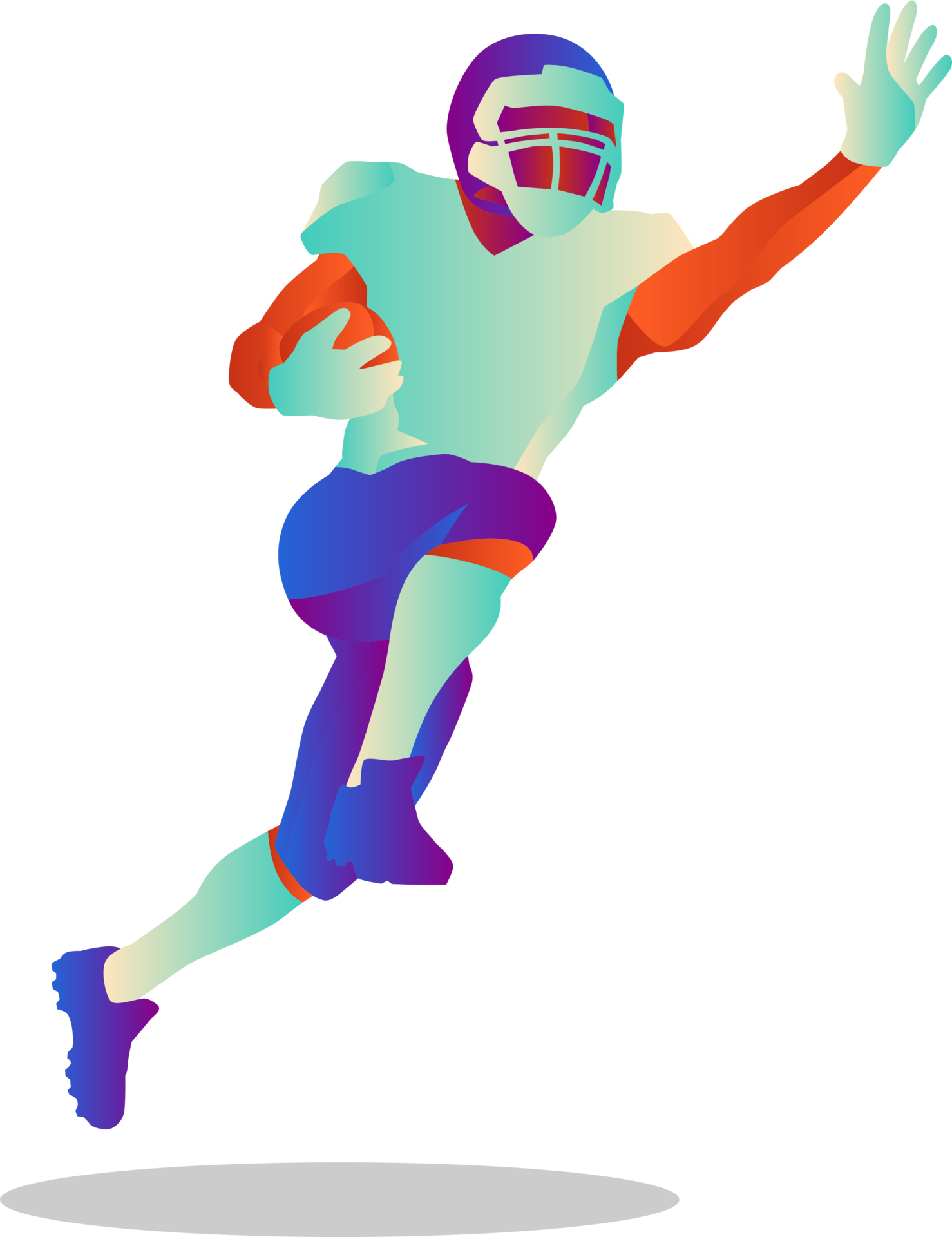 American football player 19818282 PNG