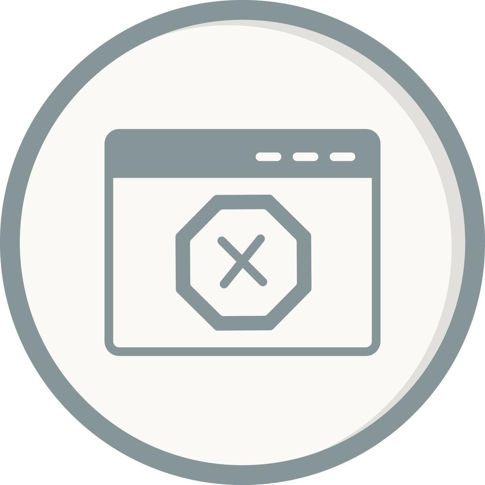 Ad Blocker Vector Icon