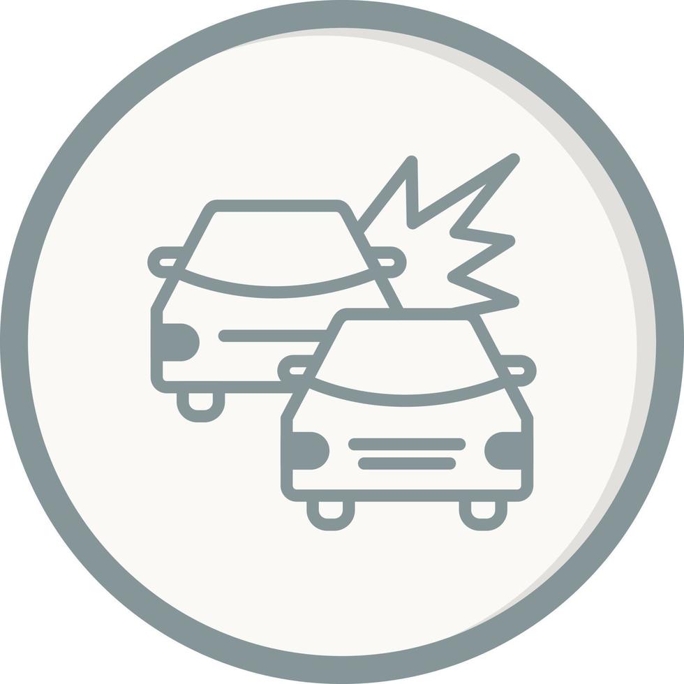 Accident Car Vector Icon
