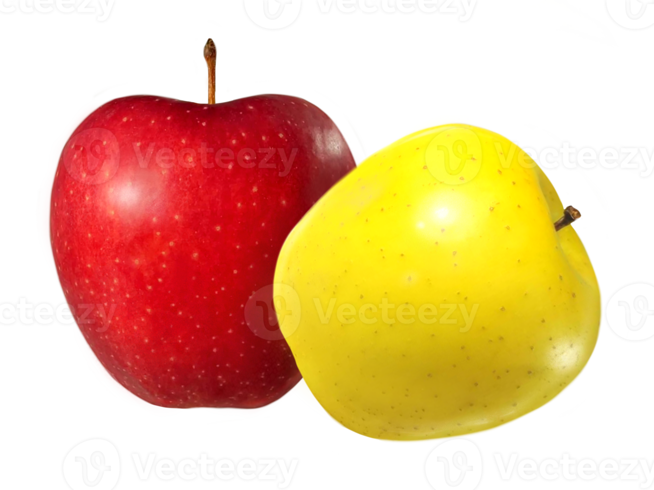 red and yellow apple fruit png