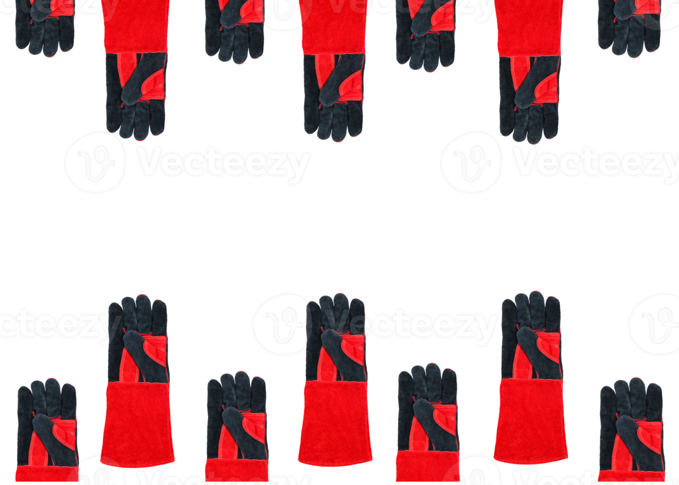 red welder glove pattern png