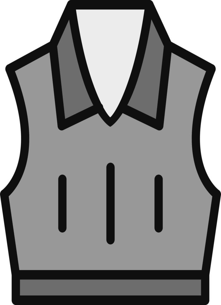 Sleeveless Jacket Vector Icon