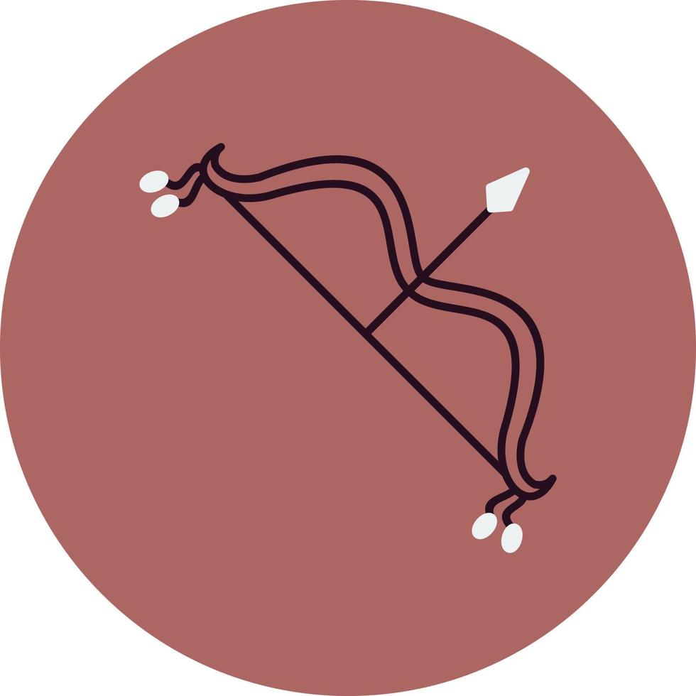 Arch and Bow Vector Icon