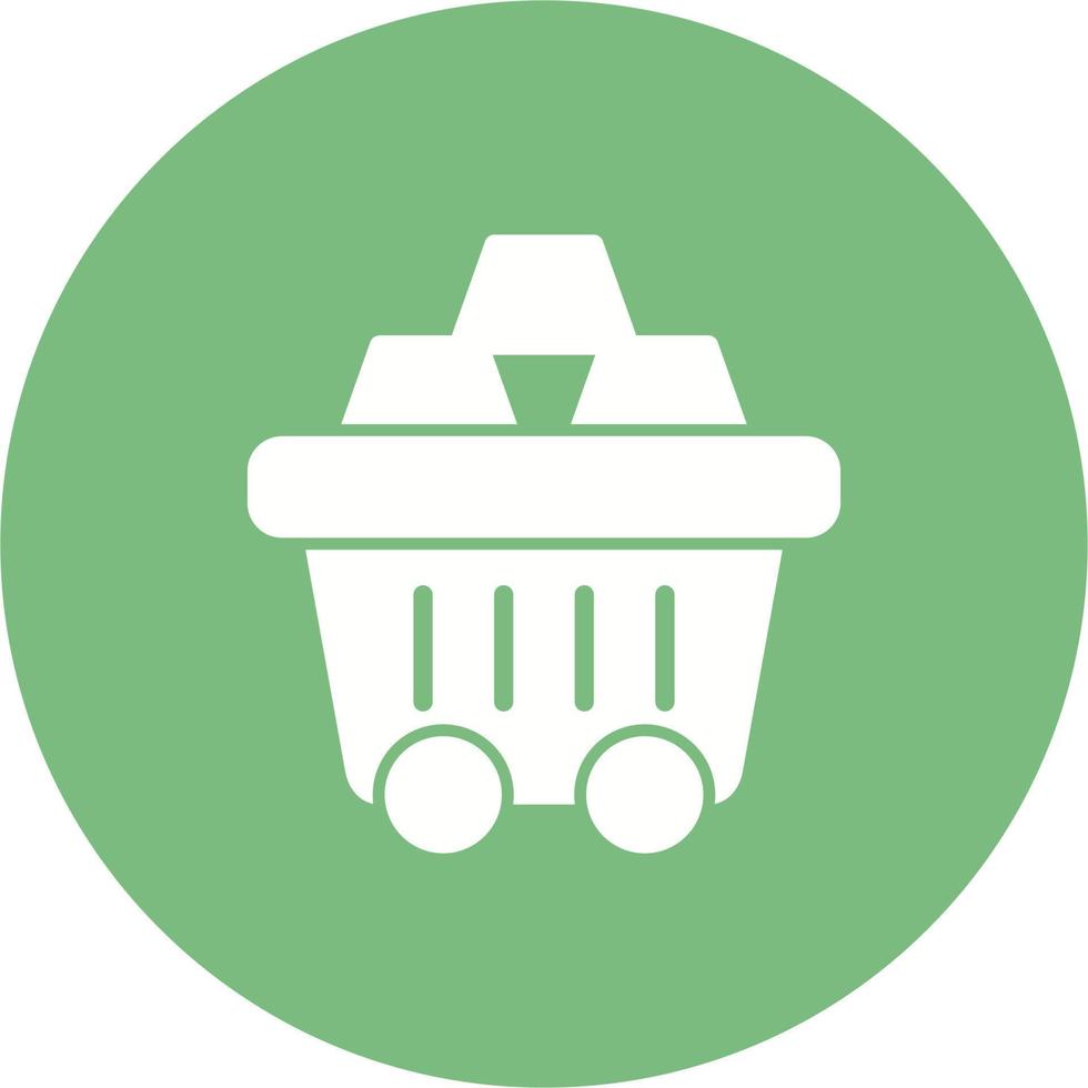 Mining Cart Vector Icon