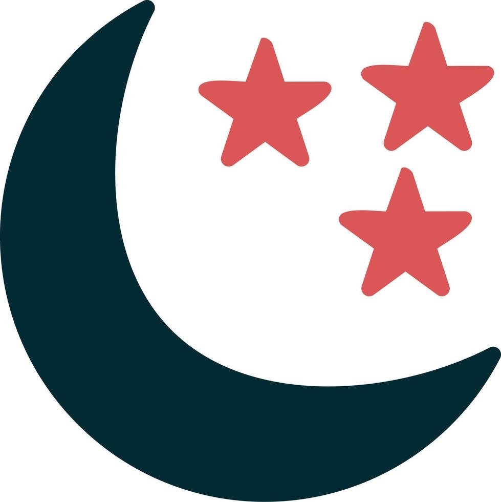 Starry Night Vector Icon