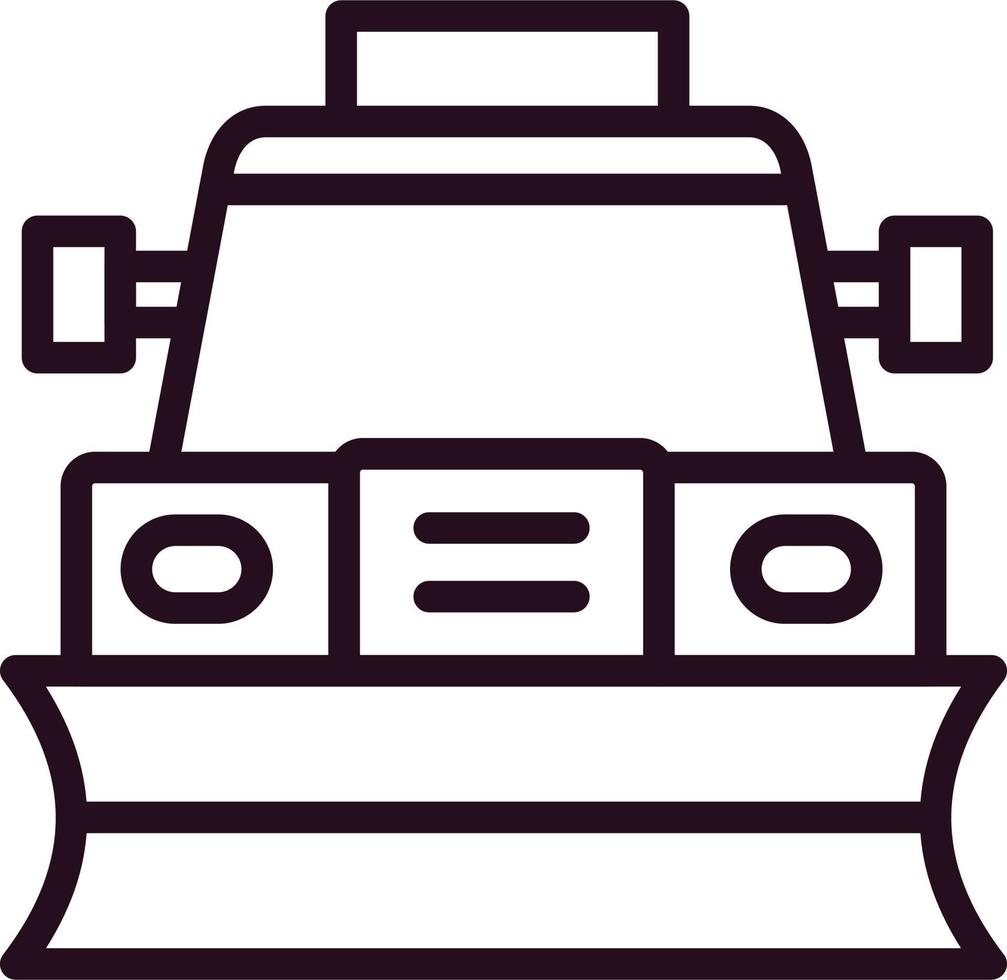 Snowplow Vector Icon