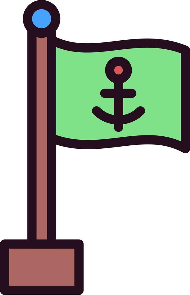mar bandera vector icono