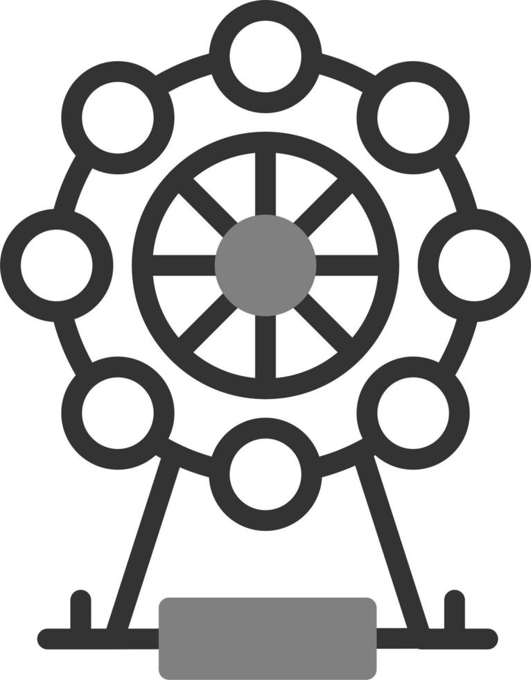 icono de vector de rueda de la fortuna