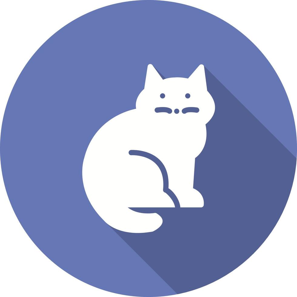 icono de vector de gato