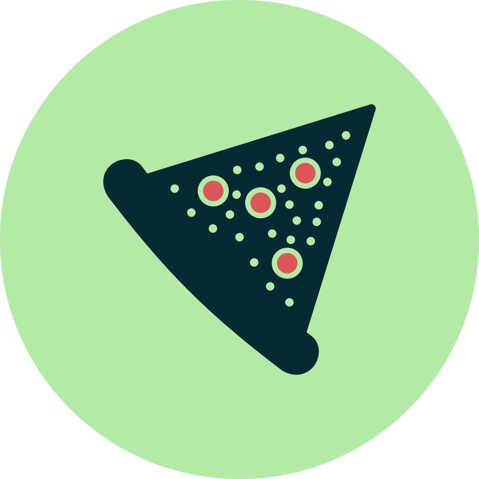 icono de vector de rebanada de pizza