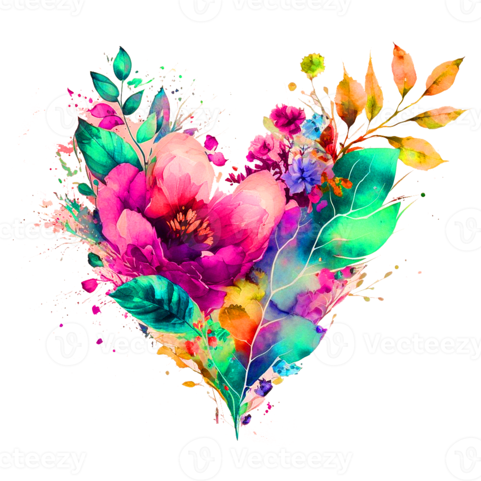 Digital Watercolor Flower  Design. High-Quality PNG format size 6000 x 6000 px. Can be used this graphic for any kind of  Project bags, pillows, t shirts, etc. whatever you want.