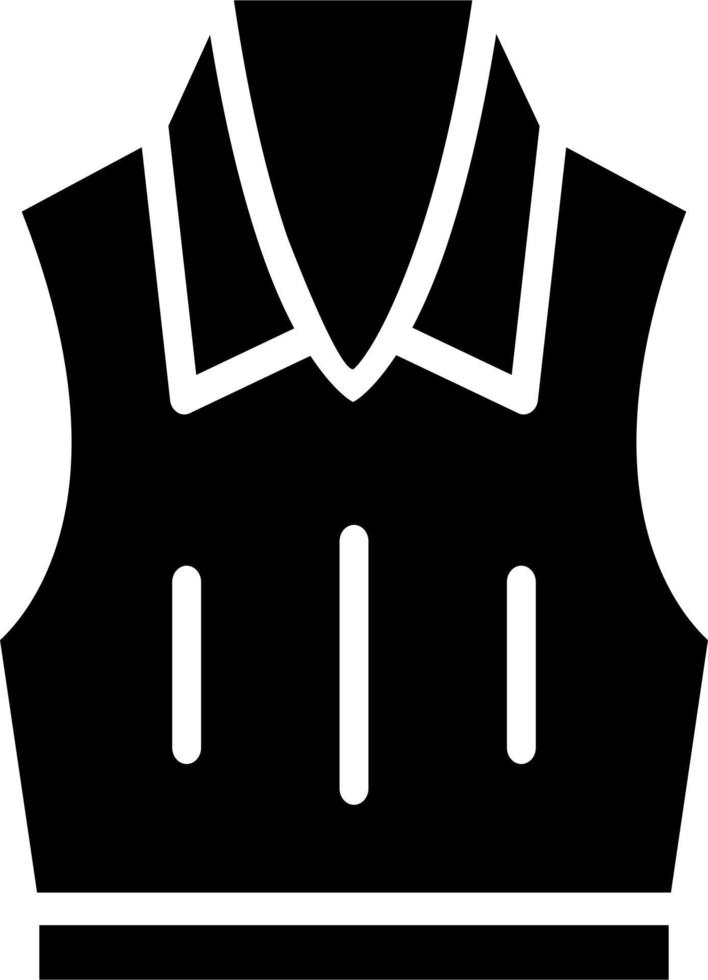 Sleeveless Jacket Vector Icon