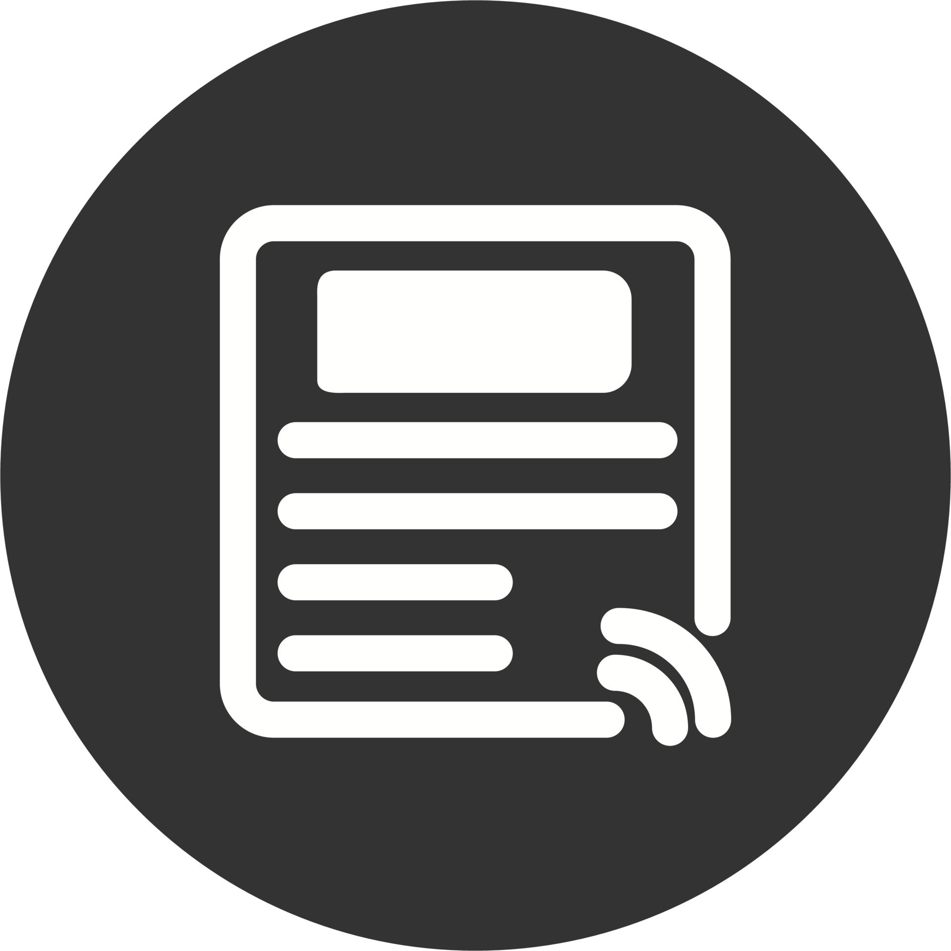 News Feed Vector Icon 19819647 Vector Art at Vecteezy