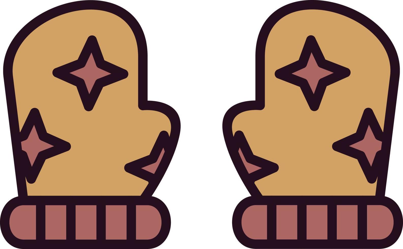 Baby gloves Vector Icon