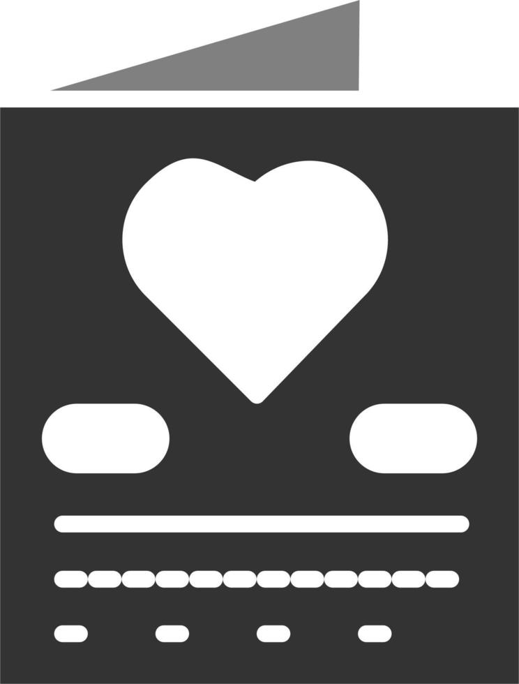 icono de vector de invitación de boda