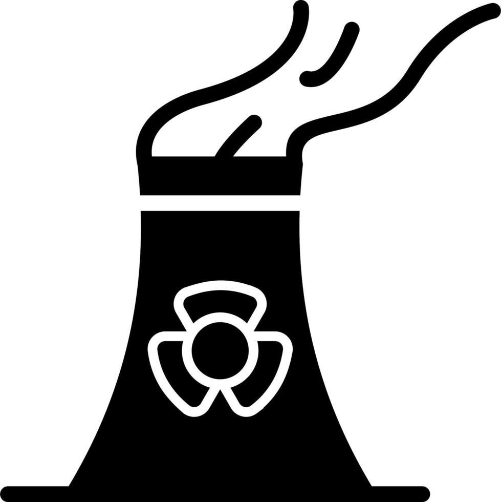 Nuclear Plant Vector Icon