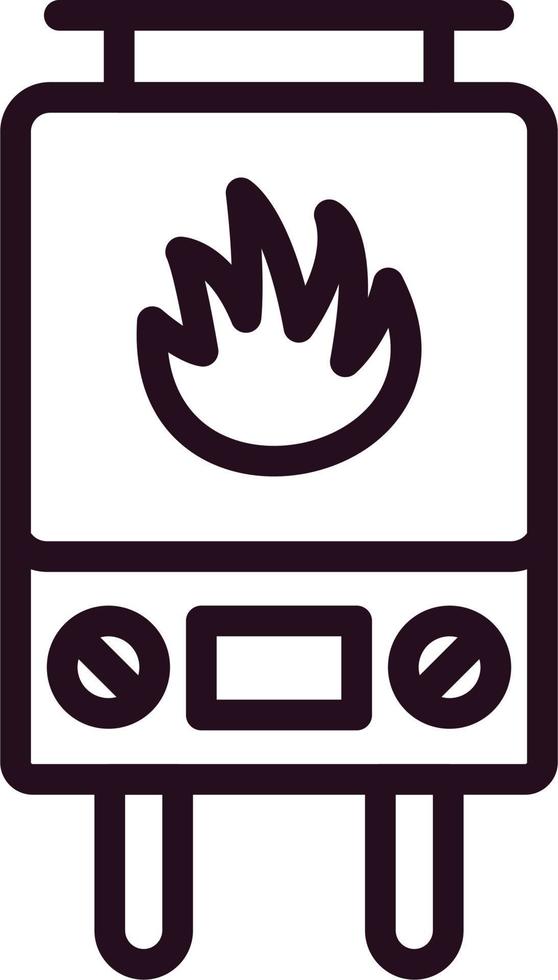 Gas Heater Vector Icon