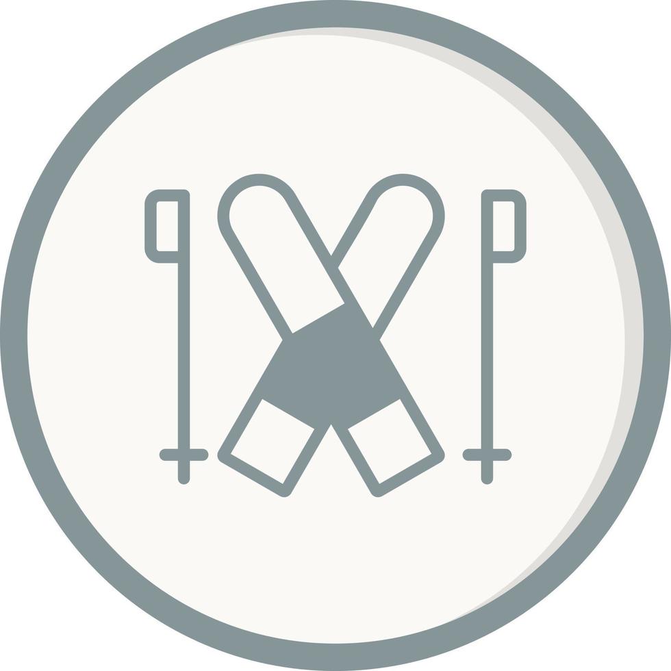 Ski Vector Icon