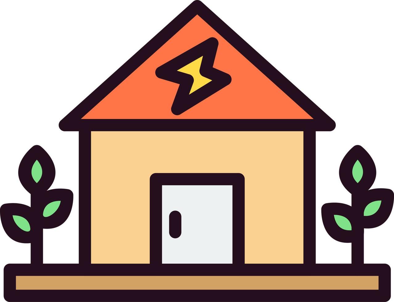 Eco Home Vector Icon