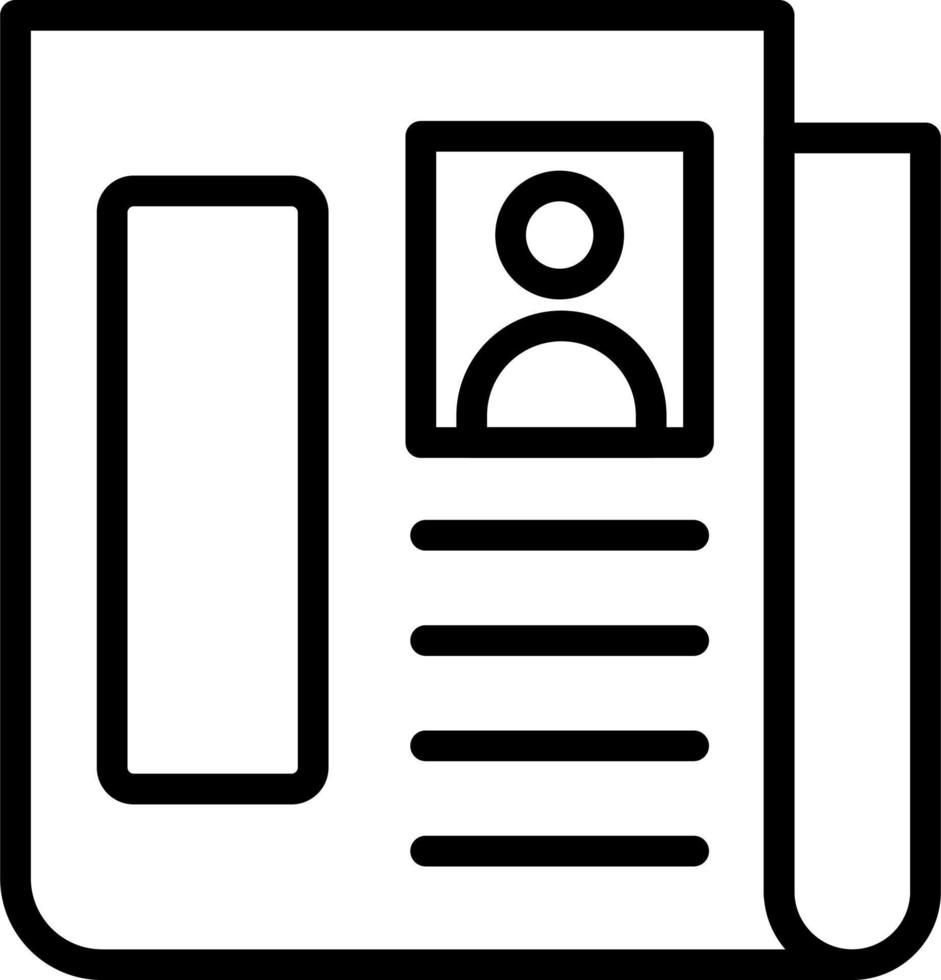 Newspaper Vector Icon