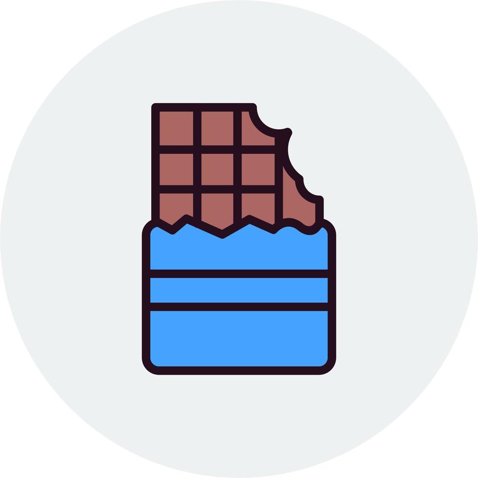 Chocolate Tablet With Bite Vector Icon