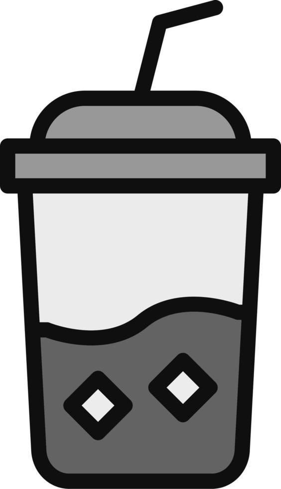 icono de vector de café helado