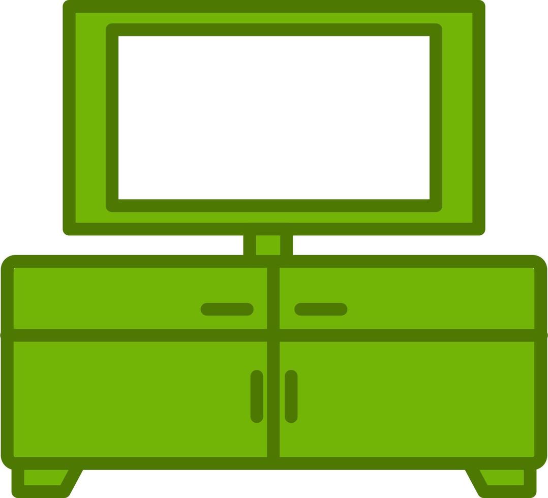 Tv Table Vector Icon