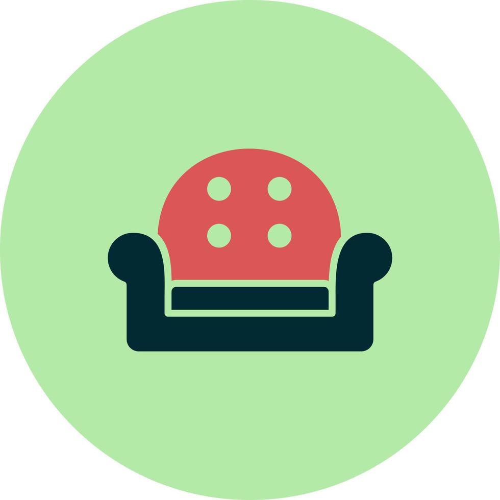 Arm chair Vector Icon