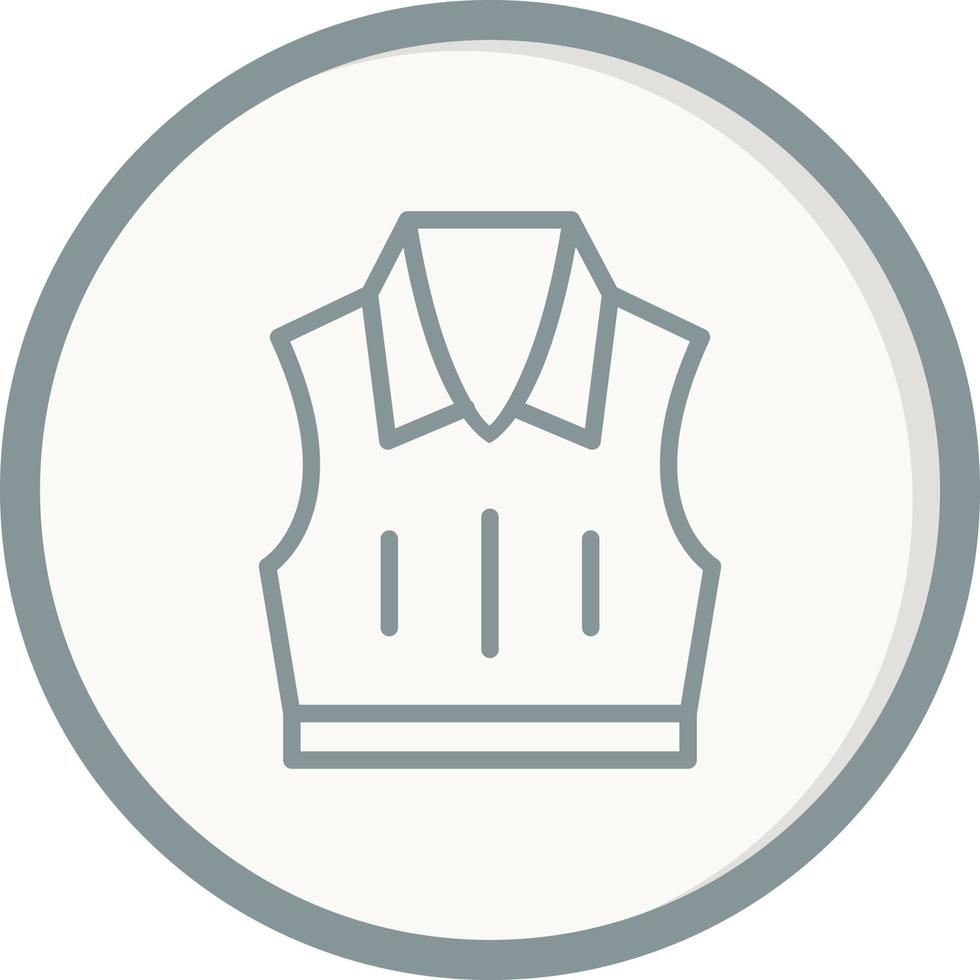 Sleeveless Jacket Vector Icon