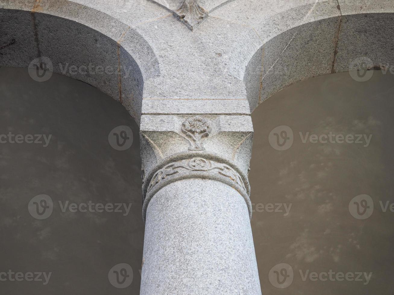 ancient stone capital photo