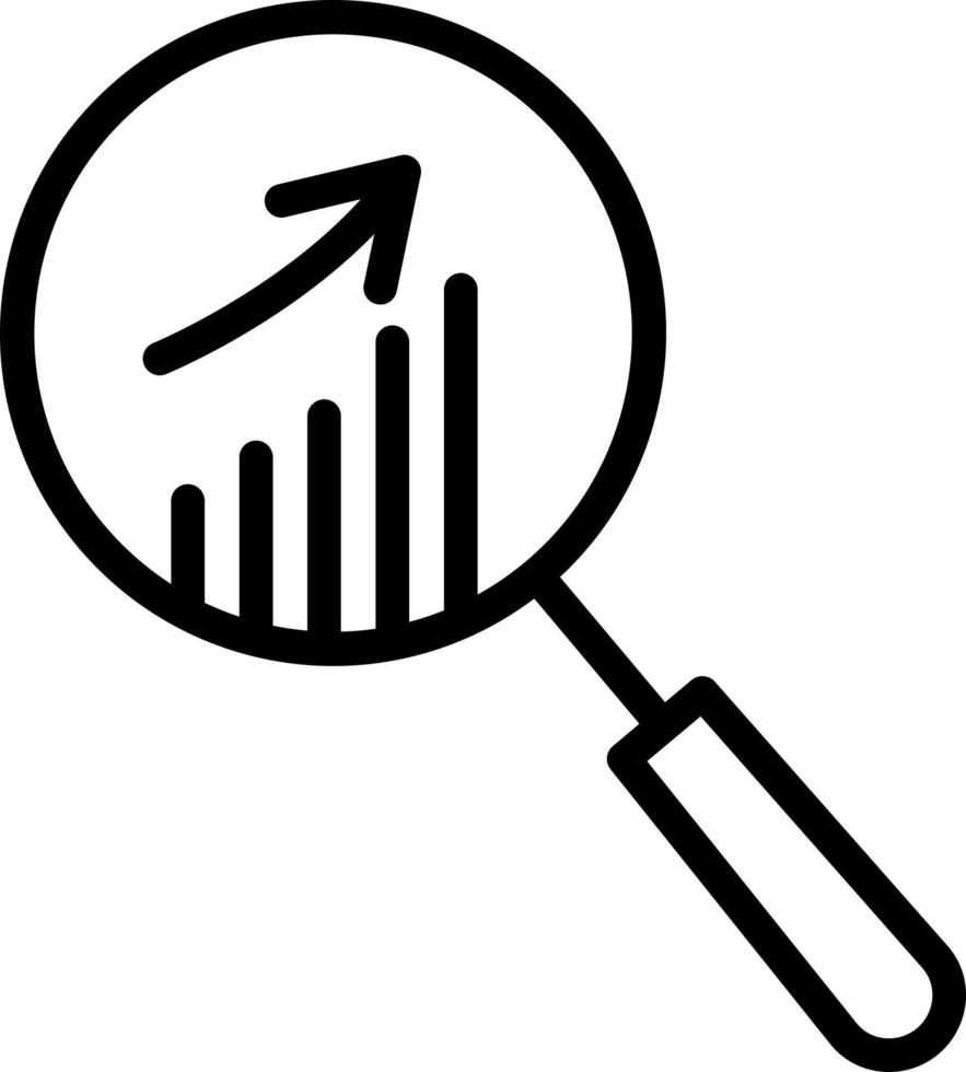 icono de vector de investigación de mercado