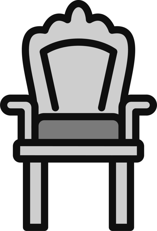 icono de vector de silla