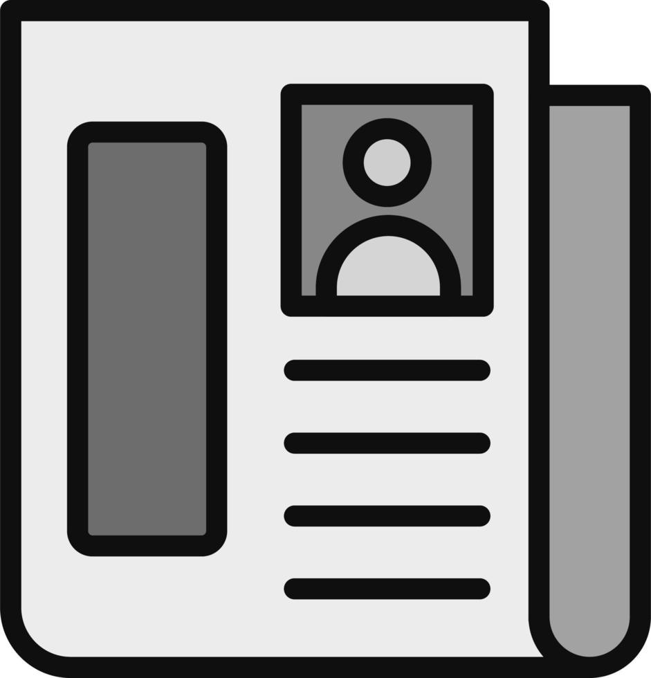 Newspaper Vector Icon