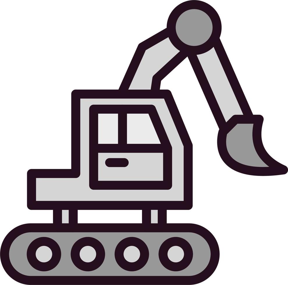 Excavator Vector Icon