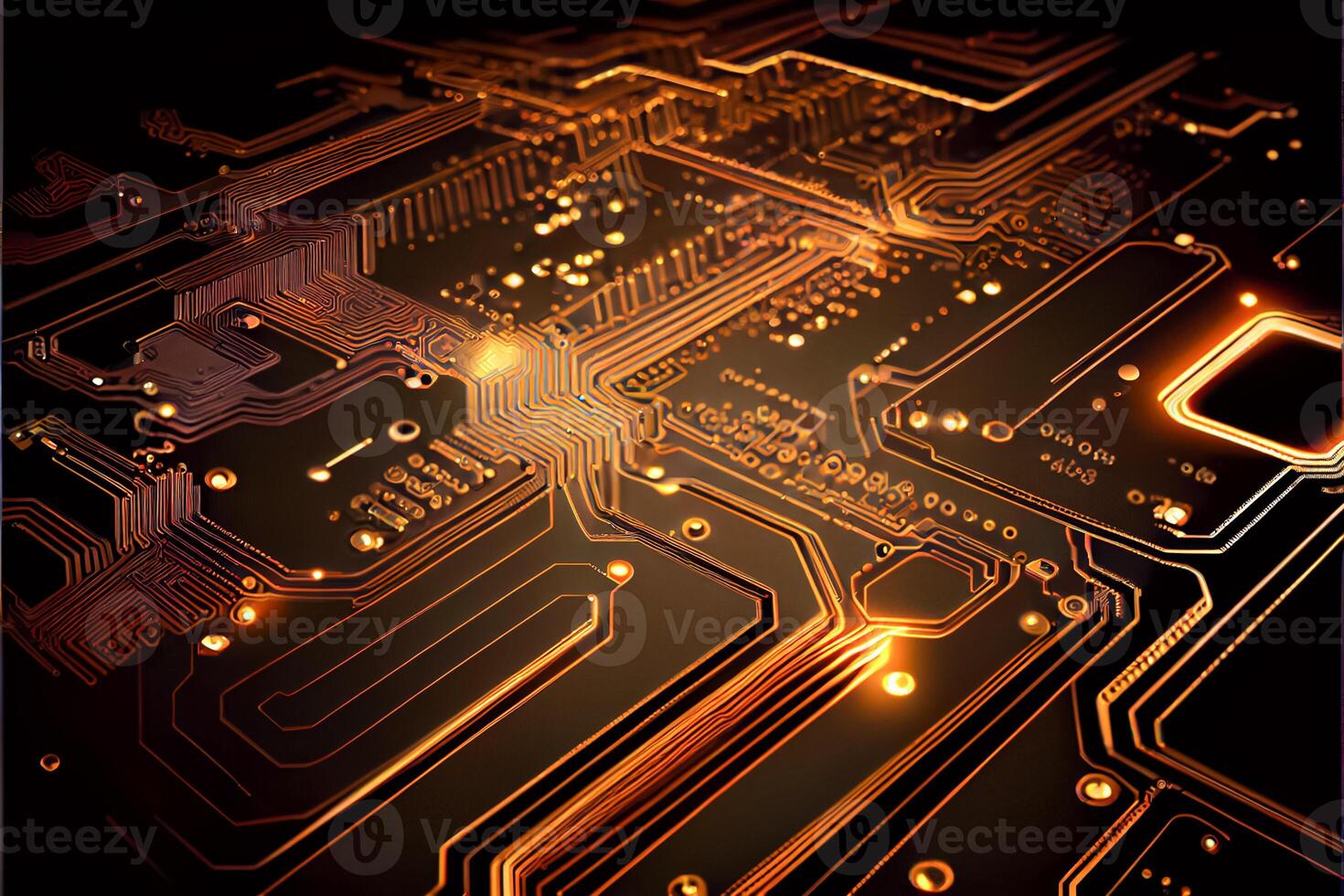 Abstract Electronic Circuit Board Background 3D and illustrations photo