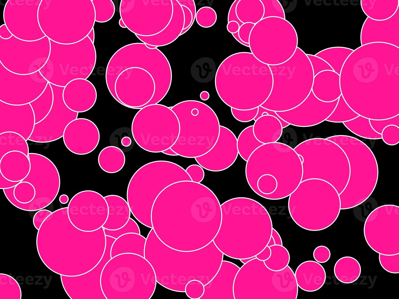 deep pink shapes over black background photo