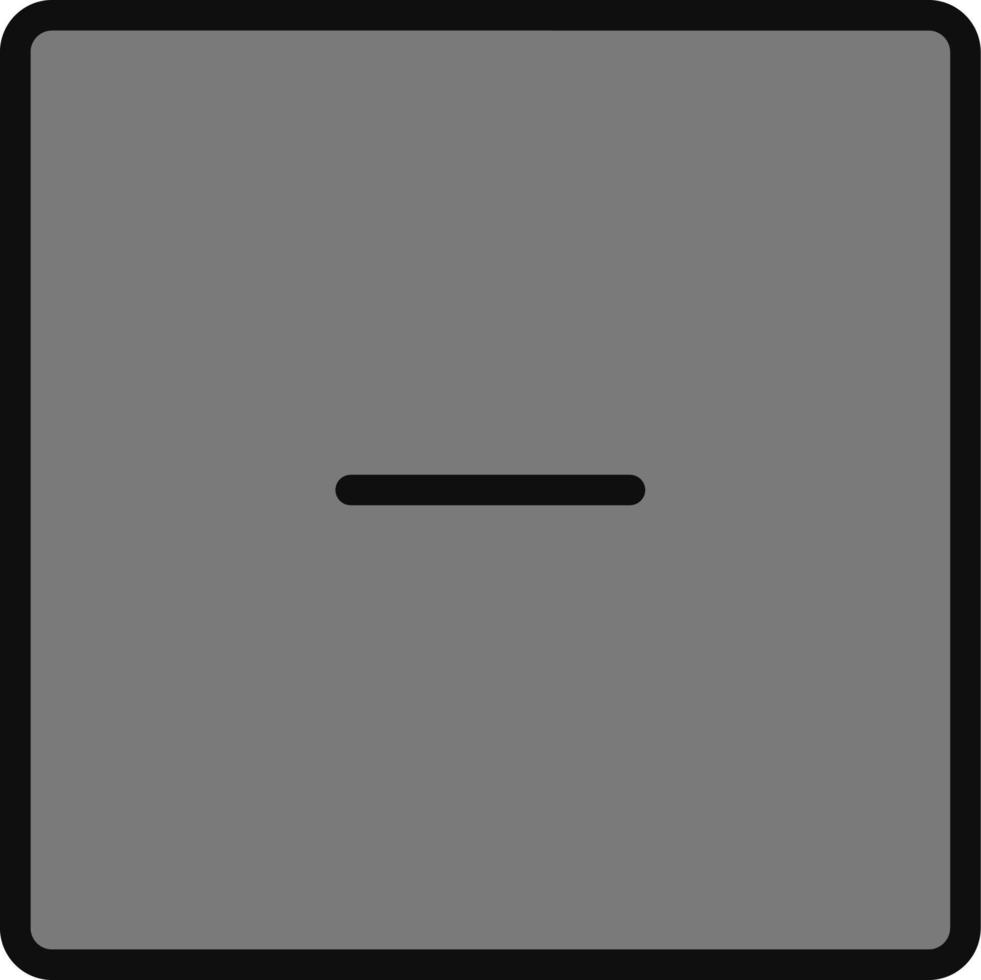 Minus Vector Icon