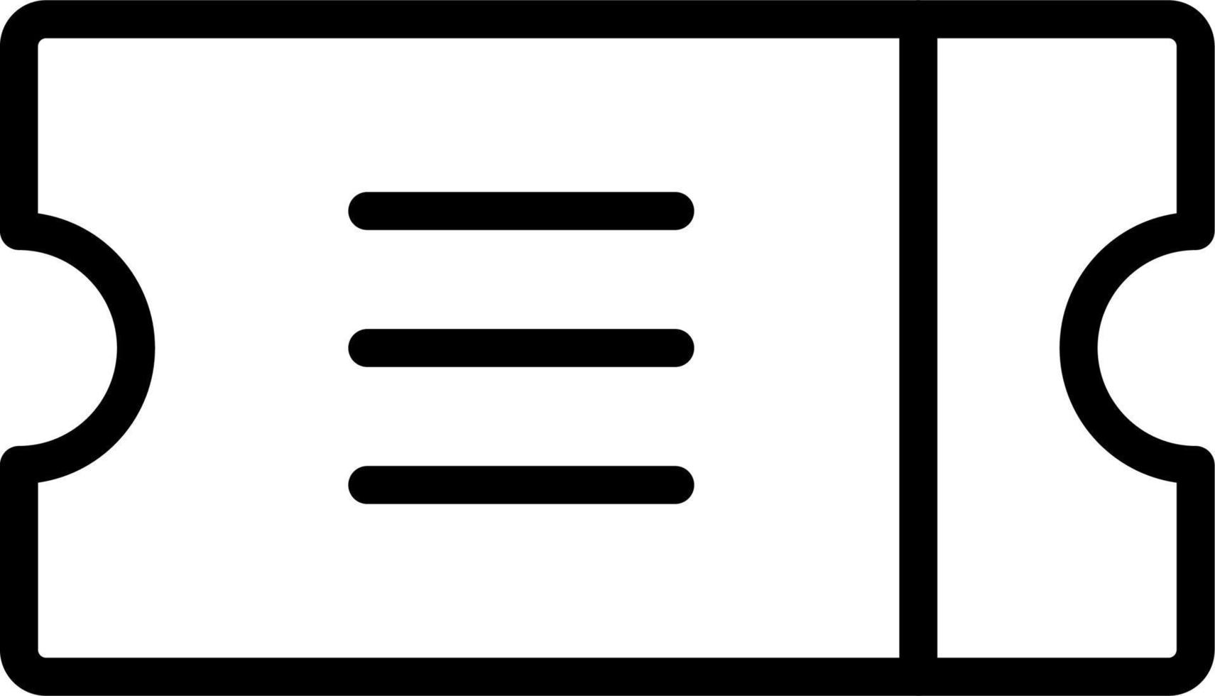 Ticket Vector Icon