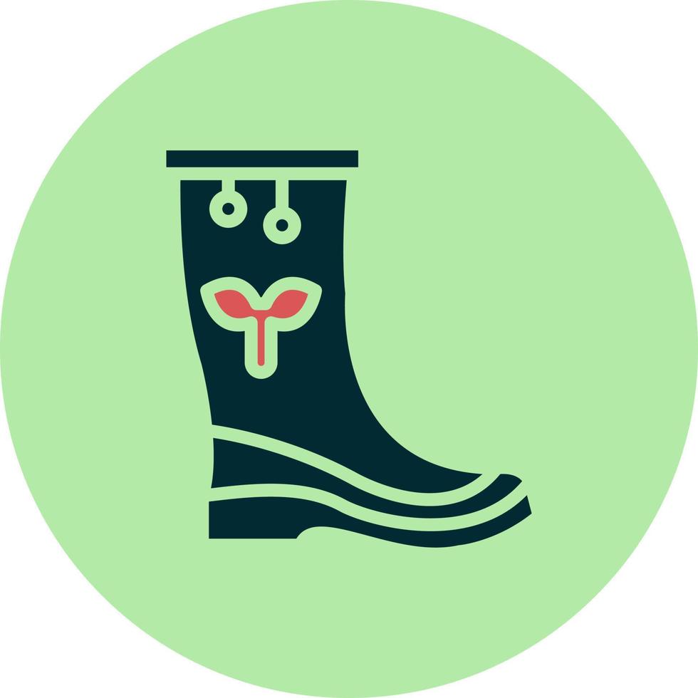 icono de vector de botas de lluvia